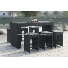 Wicker Bar Set für Outdoor mit 6 Sitzer / SGS (6301-1)